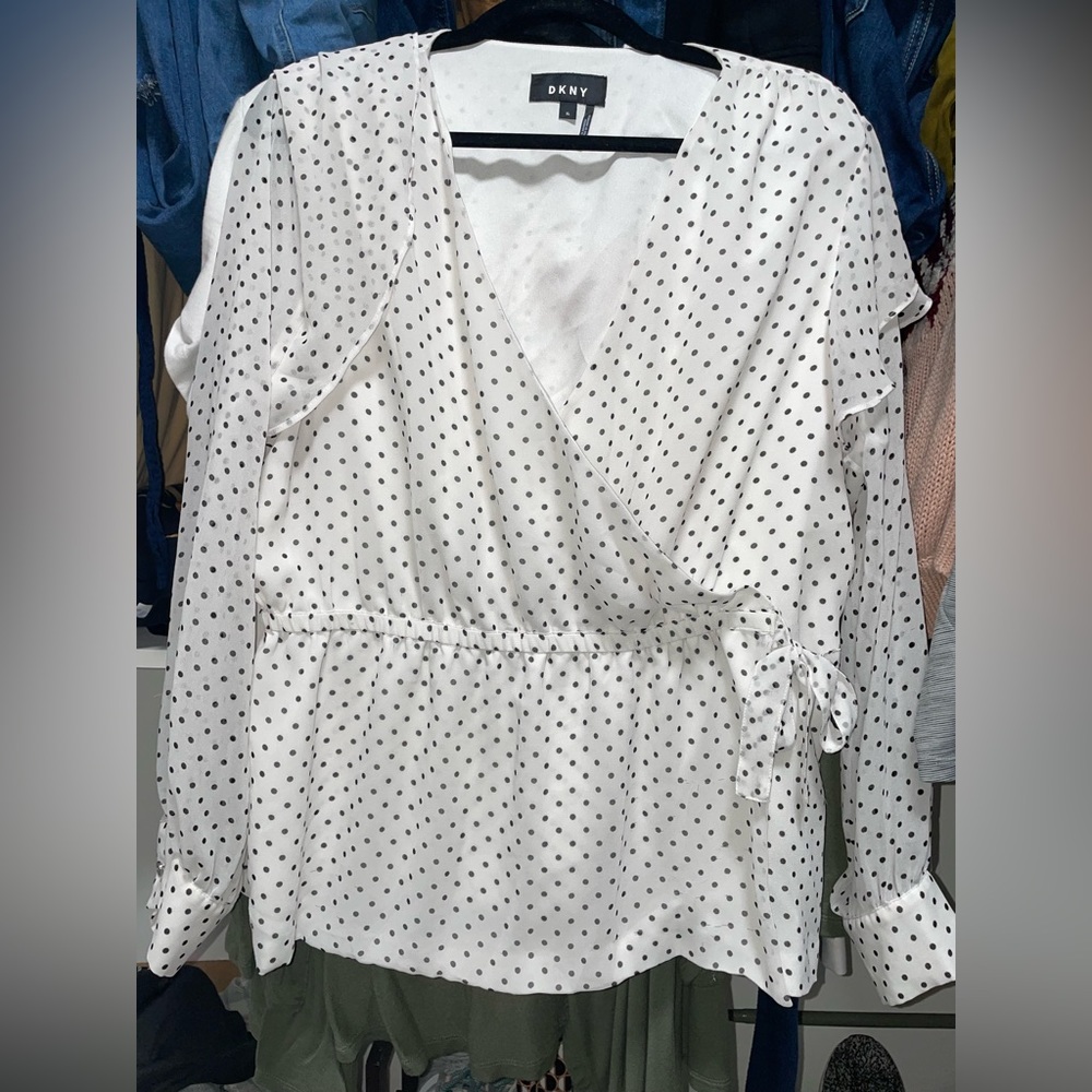 DKNY Womens Blouse